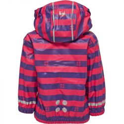 Veste imperméable enfant Lego - Rayures fushia/violet