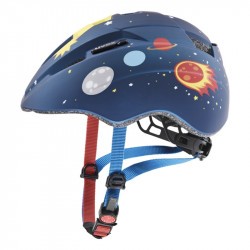 Casque vélo bébé - UVEX Kid 2 CC - Dark Blue Rocket Mat