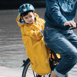 Poncho pour siège vélo enfant - RAINETTE - Jaune