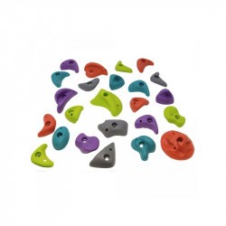 Set de 22 prises escalade enfant - Slackers Climbing kit