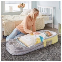 Matelas bébé gonflable de voyage - ReadyBed - Etoiles et Nuages