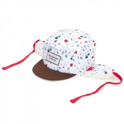 Casquette hiver enfant Hello Hossy Snow Moumoute face avant