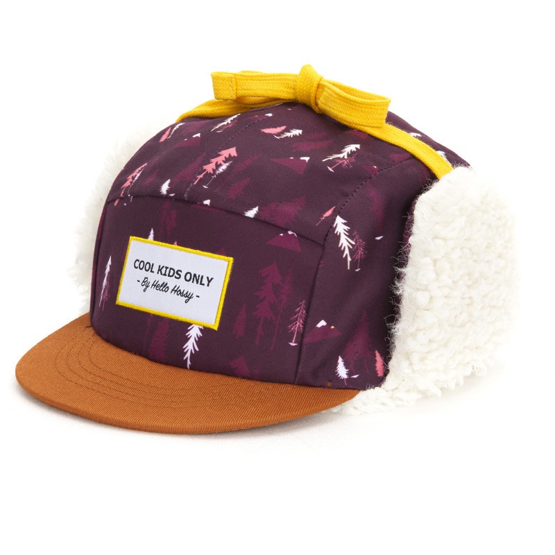 Casquette hiver enfant Hello Hossy Forest Moumoute