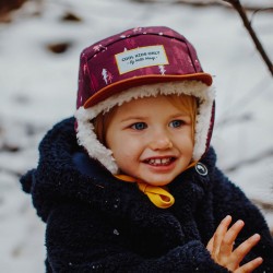 Casquette hiver enfant Hello Hossy Forest Moumoute photo petite fille