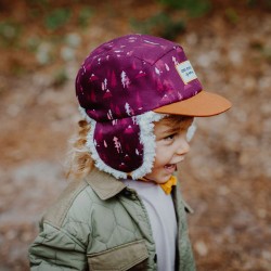 Casquette hiver enfant Hello Hossy Forest Moumoute petite fille profil