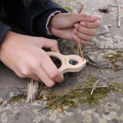 Loupe enfant incassable en bois Huckleberry nature