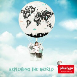 Sac à jouet Play and Go Carte du Monde montgolfière