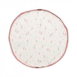 Tapis de jeu et sac Play and Go Walk in a park flamands roses