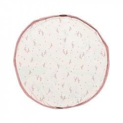 Tapis de jeu et sac Play and Go Walk in a park flamands roses