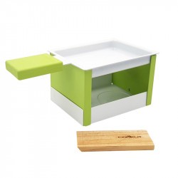 Raclette à la bougie Yeti pliable et nomade Cookut Verte