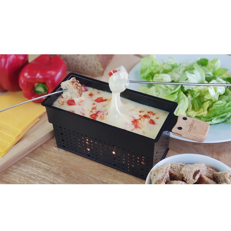 Appareil à raclette Cookut fondue et raclette à la bougie