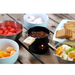 LUMI Raclette Fondue à la bougie Cookut - Coffret cadeau avec livre