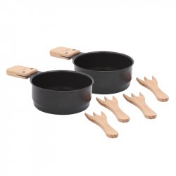 Set 2 poêlons pour transformer lumi raclette en lumi choco