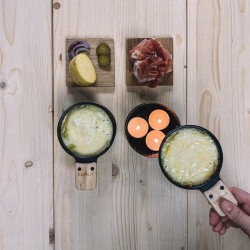 Raclette à la bougie, 4 sets individuels - 47,90 €