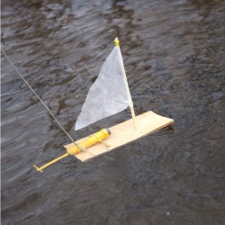 Jouet De Bateau De Bricolage, Bateaux Aérodynamiques D'hélice D'axe De  Moteur électrique Pour Le Projet Scientifique D'école D'enfants 