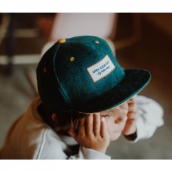 Casquette enfant Hello Hossy Velours Sweet Emerald