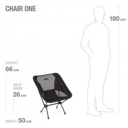 Chair One d'Helinox - Chaise pliante ultra légère - All black