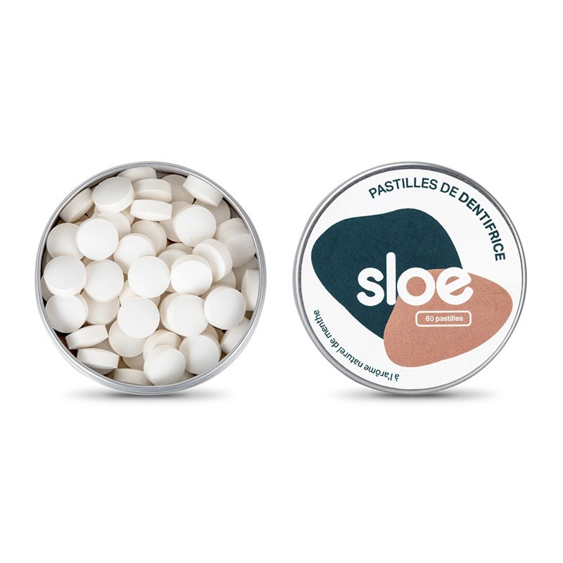 Pastilles de dentifrice bio - Sloe