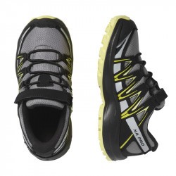 XA PRO 3D Kid CSWP - Chaussure Salomon enfant Imperméable -  Monument Black Char