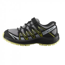 XA PRO 3D Kid CSWP - Chaussure Salomon enfant Imperméable -  Monument Black Char