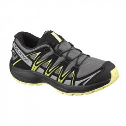 XA PRO 3D Junior CSWP - Chaussure Salomon enfant Imperméable - 31 au 35 - Gargoyle Black Char