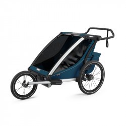 Thule Chariot Cross - Majolica Blue - deux places - kit jogging