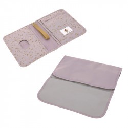 Pochette change bébé - Lassig - Fleurs Lilas