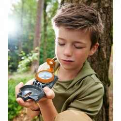 INMAKER Boussole de randonnée pour enfants avec sifflet de survie, boussole  lumineuse pour cadeau, boussole pour la randonnée et la survie en plein  air, le camping et la navigation : : Sports