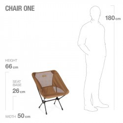 Chair One d'Helinox - Chaise pliante ultra légère - Coyote tan
