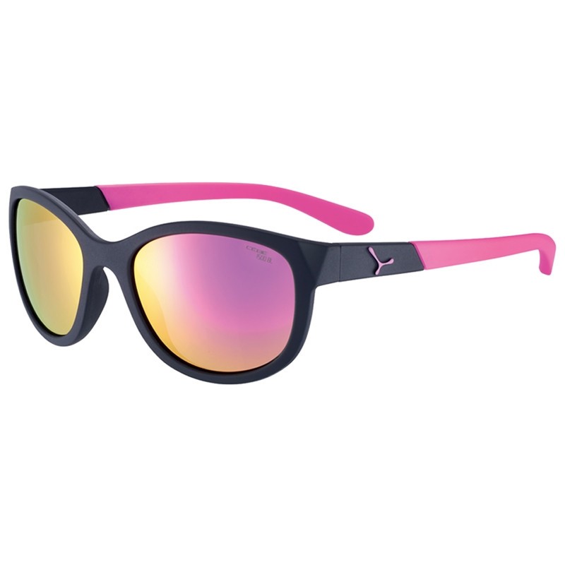 Lunette soleil enfant Cébé Katniss - Matte Black Pink - 7 - 10 ans