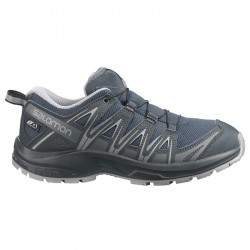 XA PRO 3D Junior CSWP - Chaussure Salomon enfant Imperméable - 31 au 35 - Ebony/ Alloy/Quiet Shade