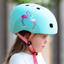 Casque bol enfant  - 3-6 ans  (48 - 53 cm ) - Flamingo