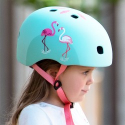 Casque bol enfant  - 3-6 ans  (48 - 53 cm ) - Flamingo