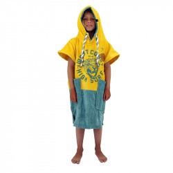 Poncho surf enfant - 6 à 9 ans - All-in - Yellow Smoke