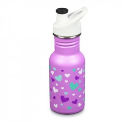 Gourde Kid Kanteen 350 ml en Inox - bouchon Sport - orchid hearts