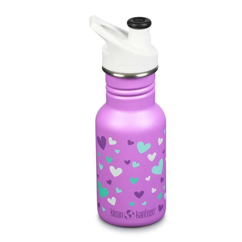 Kid Kanteen 350 ml en Inox - bouchon Sport - orchid hearts