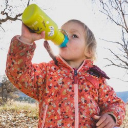 Gourde enfant Kid Kanteen 350 ml en Inox - bouchon Sippy - safari