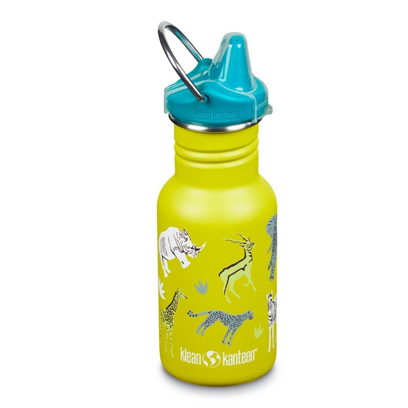 Kid Kanteen 350 ml en Inox - bouchon Sippy - safari