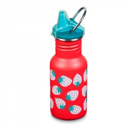 Gourde Kid Kanteen 350 ml en Inox - bouchon Sippy - coral strawberries