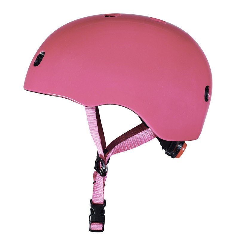 Casque bol enfant Micro - 3-6 ans  (48 - 53 cm ) - Rose Framboise Brillant