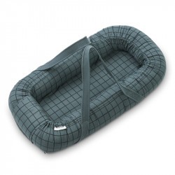 Couffin Gro Babylift - Liewood - Check/Whale blue