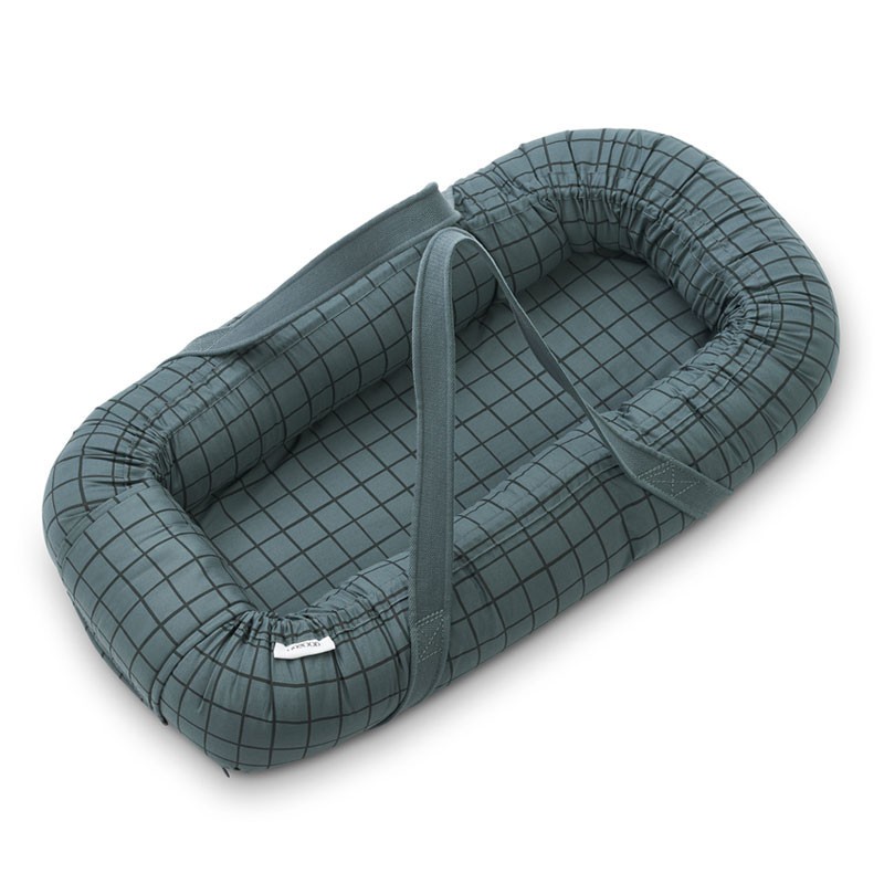 Couffin Gro Babylift - Liewood - Check/Whale blue