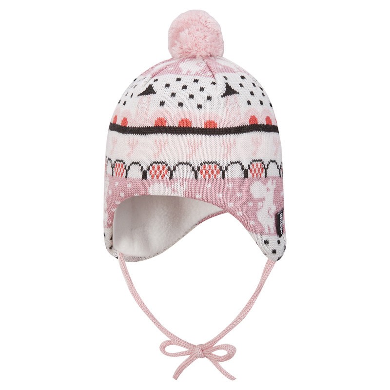 Bonnet bébé en laine mérinos - Moomin Yngst - Reima - Blush Pink - 2022