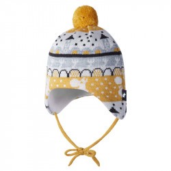 Bonnet bébé en laine mérinos - Moomin Yngst - Reima - Ginger Yellow - 2022