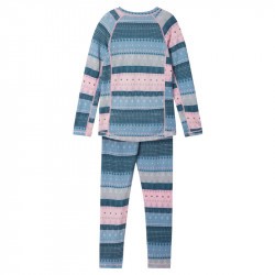 Sous-vêtements thermique enfant en laine et bambou - Taitoa - Reima - Foggy blue