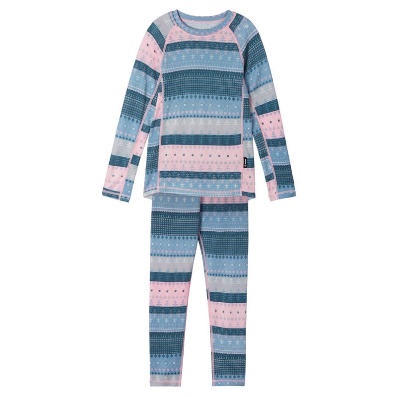 Sous-vêtements thermique enfant en laine et bambou - Taitoa - Reima - Foggy blue - 2022