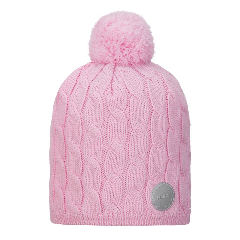 Bonnet enfant en laine merinos Nyksund - Reima - pale rose - 2022