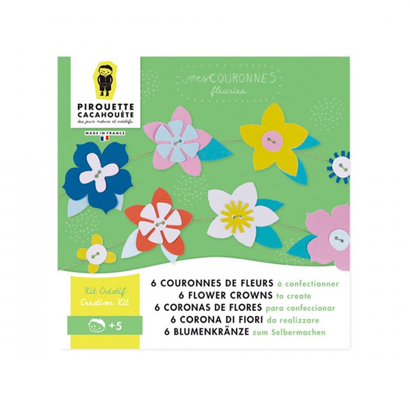 Kit Créatif couronne de fleurs - Pirouette Cacahouète