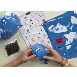 Kit créatif enfant globe terrestre