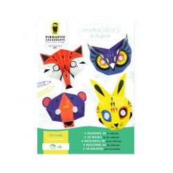 Kit Créatif Masques de la forêt - Pirouette Cacahouète